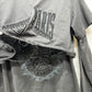 GIVENCHY BＭ71FC3Y8T 2022AW Overlap embroidery Apparel Tops Long T-shirt cotton gray Used