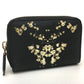 GIVENCHY Coin Purse Leather Women's Black