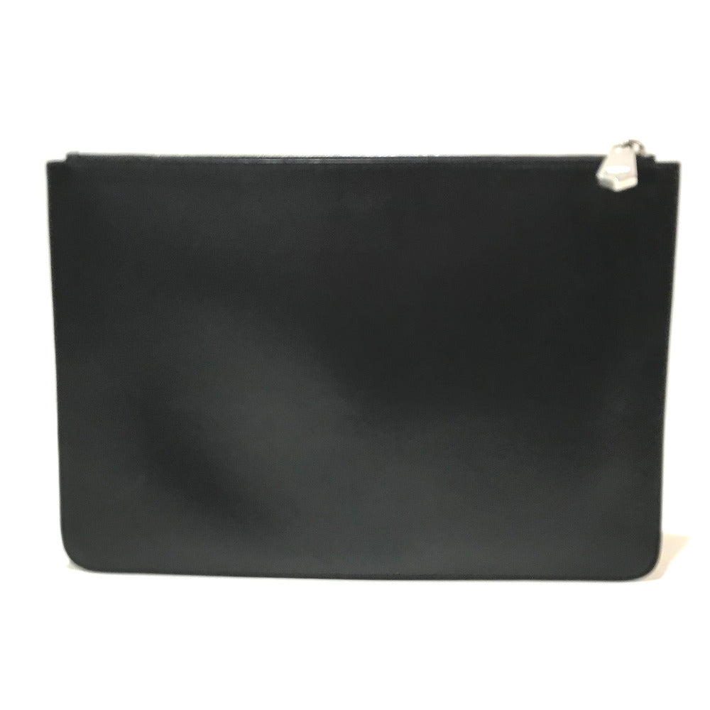 GIVENCHY Men's Leather Second Bag with Star Design, Black and White