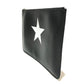 GIVENCHY Men's Leather Second Bag with Star Design, Black and White