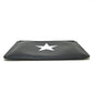 GIVENCHY Men's Leather Second Bag with Star Design, Black and White
