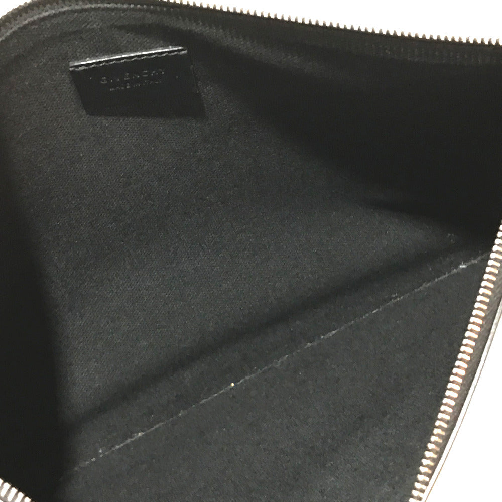 GIVENCHY Men's Leather Second Bag with Star Design, Black and White