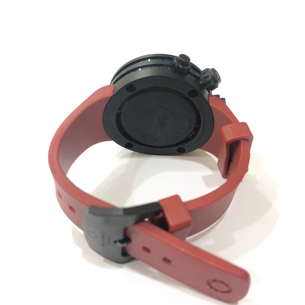 MECCANICHE VELOCI W123K140378017 Evolution 44 Quattrovalvole, Limited Edition of 250 Pieces, Titanium Men's Watch, Red
