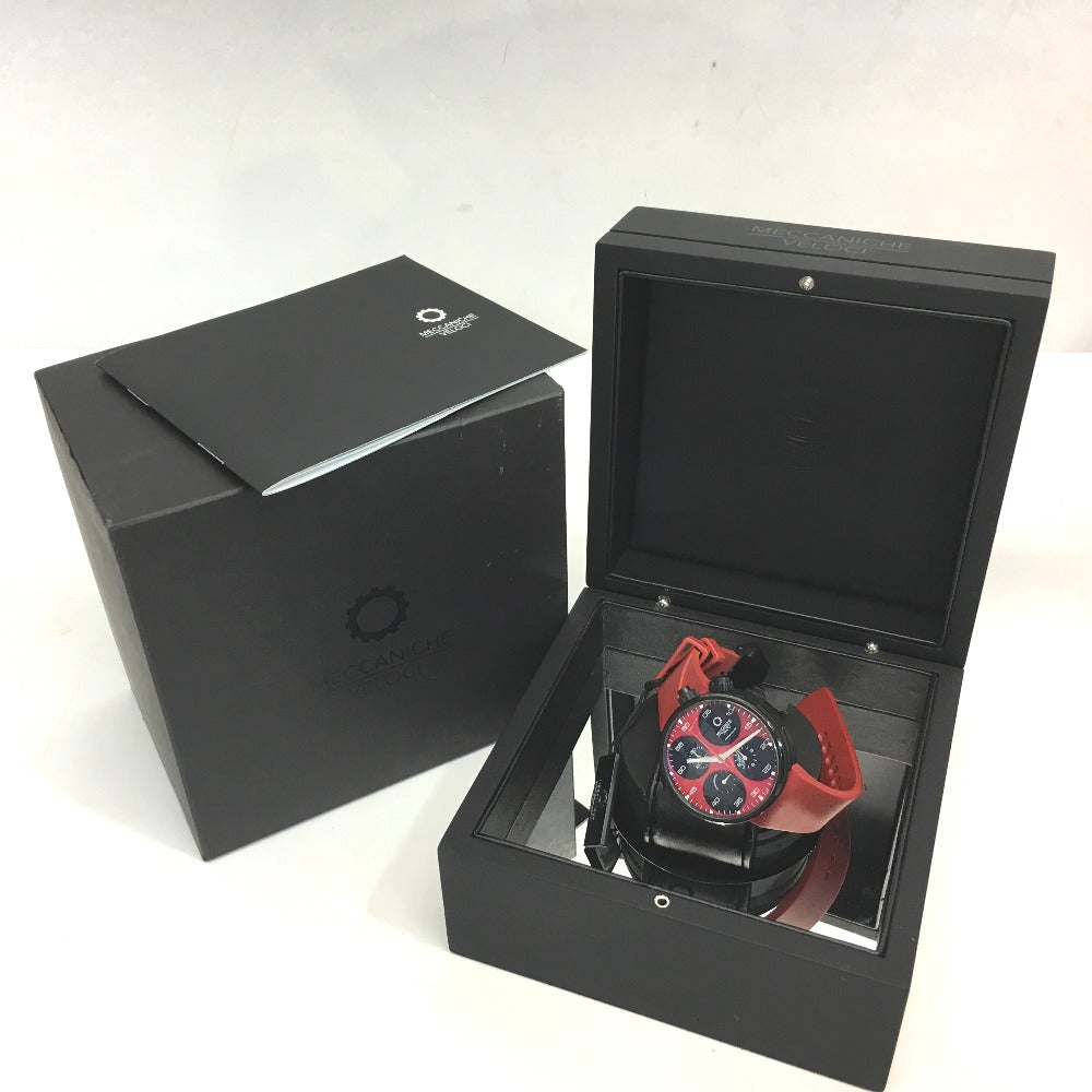 MECCANICHE VELOCI W123K140378017 Evolution 44 Quattrovalvole, Limited Edition of 250 Pieces, Titanium Men's Watch, Red