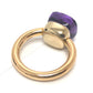 Pomellato Nudo Classic Amethyst Ring Finger Ring Accessory Ring K18YG Women's Gold