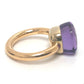 Pomellato Nudo Classic Amethyst Ring Finger Ring Accessory Ring K18YG Women's Gold