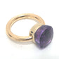 Pomellato Nudo Classic Amethyst Ring Finger Ring Accessory Ring K18YG Women's Gold
