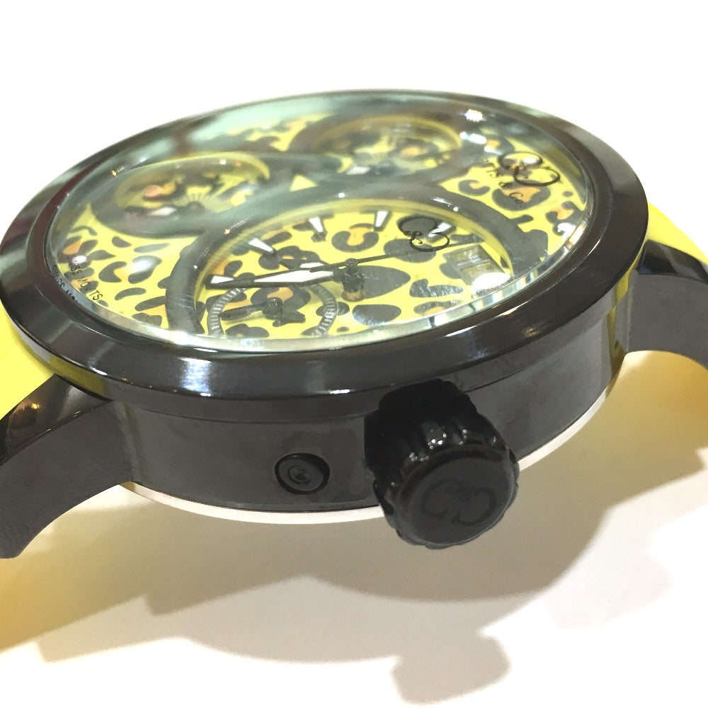 CURTIS &amp; Co. SUW57JPJGY-B BIG Time WORLD Quartz Watch, Stainless Steel, Men's, Yellow