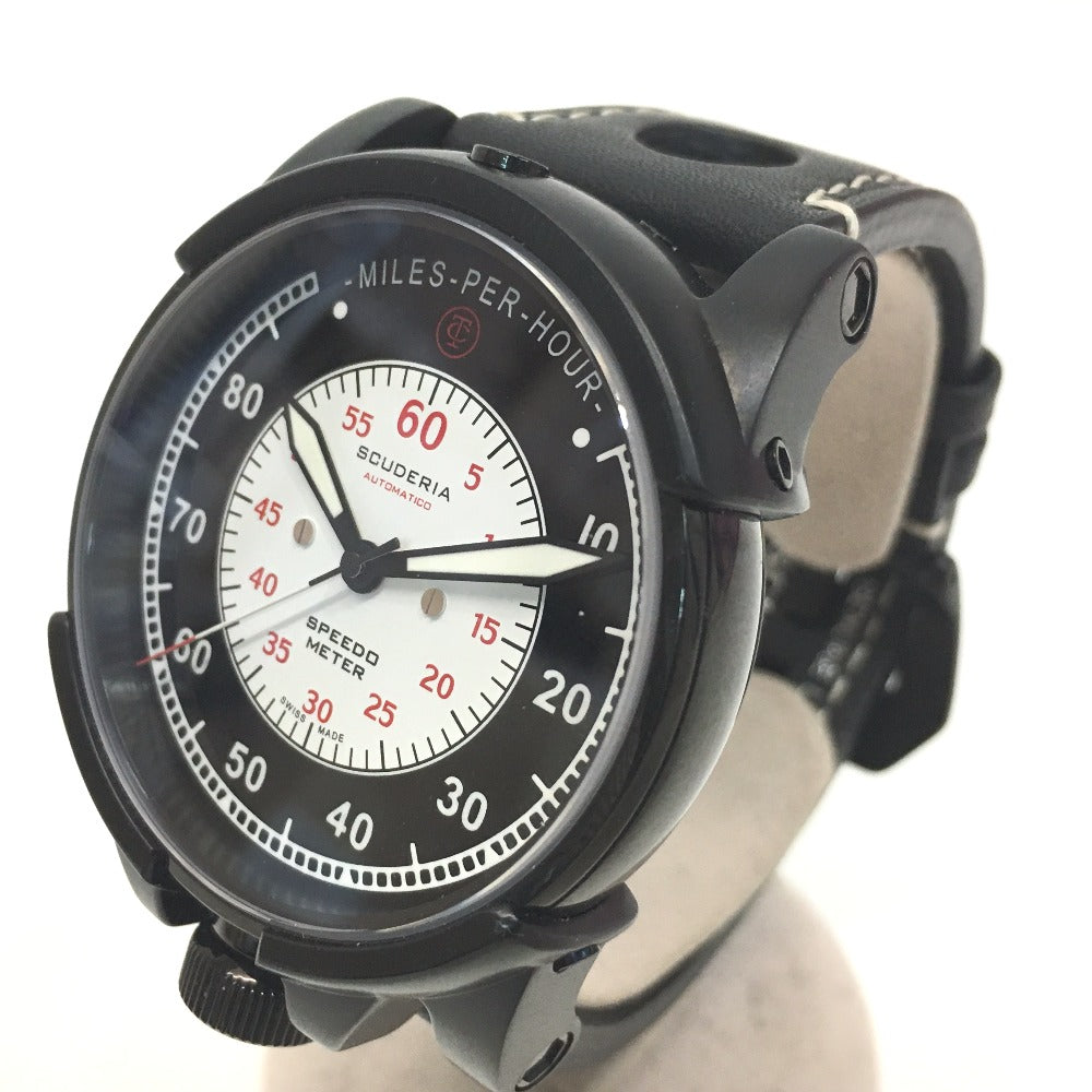 Scuderia 10213 Automatic Watch with Dashboard Detail, Stainless Steel, Men's, Black