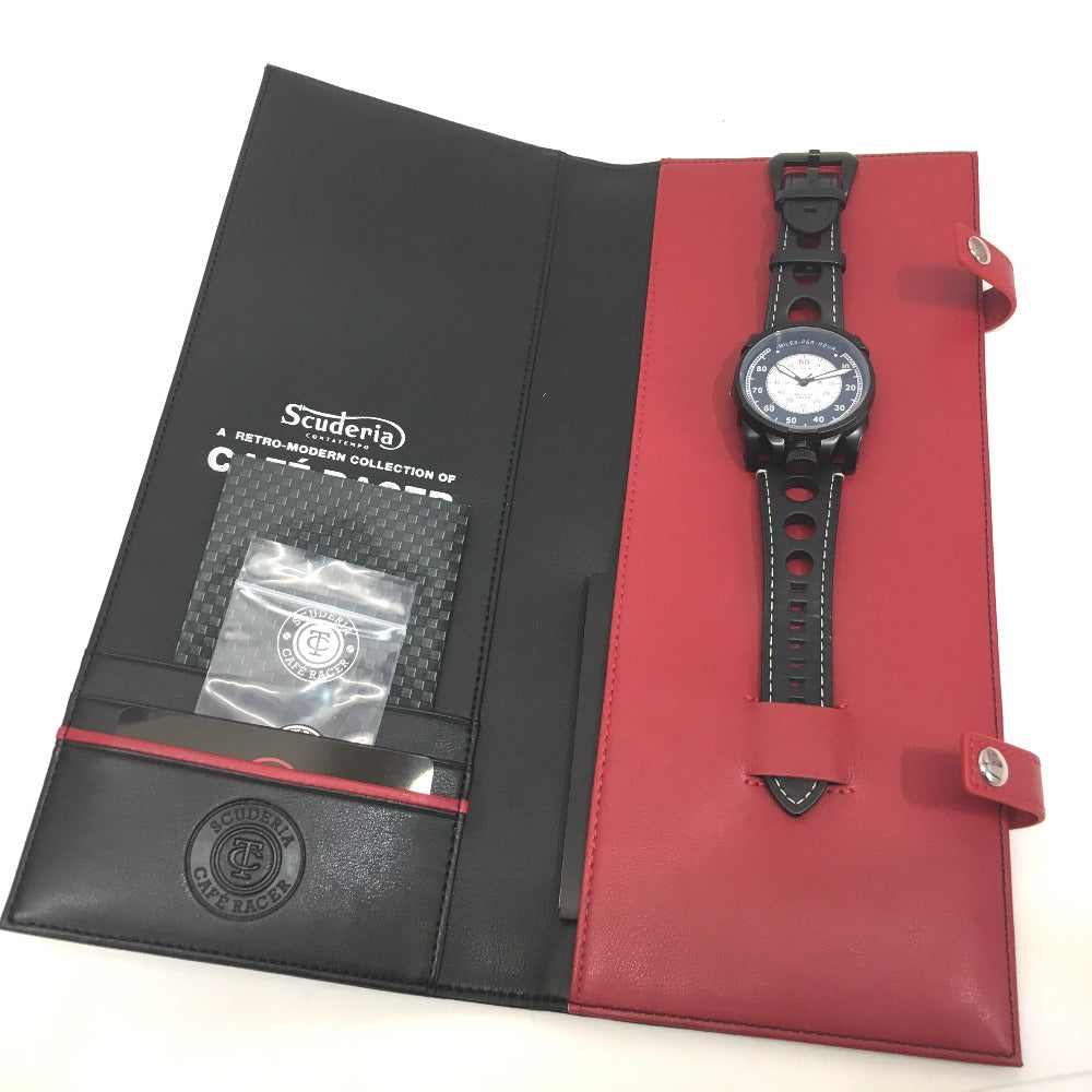 Scuderia 10213 Automatic Watch with Dashboard Detail, Stainless Steel, Men's, Black