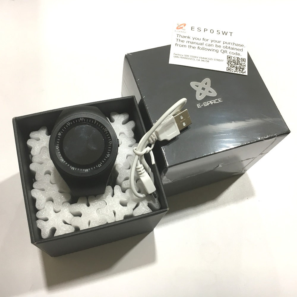 E-SPACE ESP05WT WiFi Smartwatch, Men's, Black