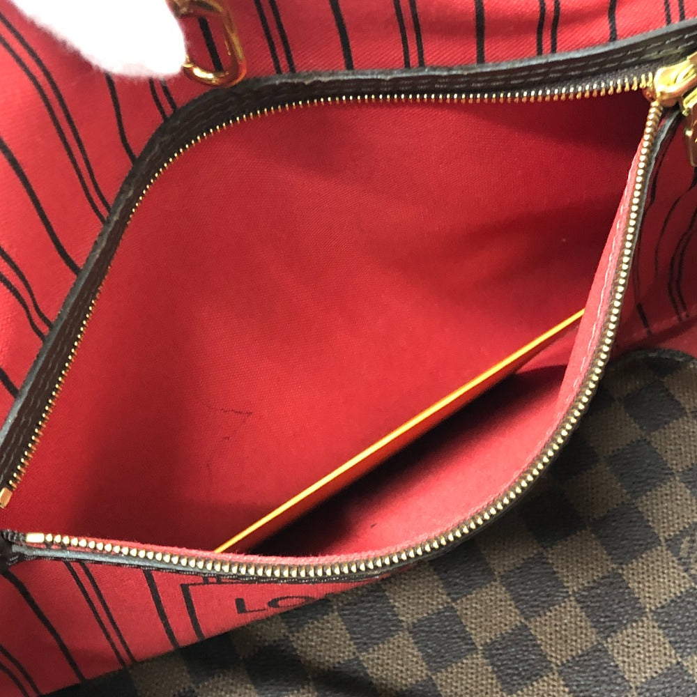 LOUIS VUITTON Ｎ41358 ネヴァーフルMM ポーチ付き カバン トートバッグ バッグ ハンドバック トートバッグ ダミエキャンバス レディース エベヌ ブラウン