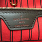 LOUIS VUITTON Ｎ41358 ネヴァーフルMM ポーチ付き カバン トートバッグ バッグ ハンドバック トートバッグ ダミエキャンバス レディース エベヌ ブラウン