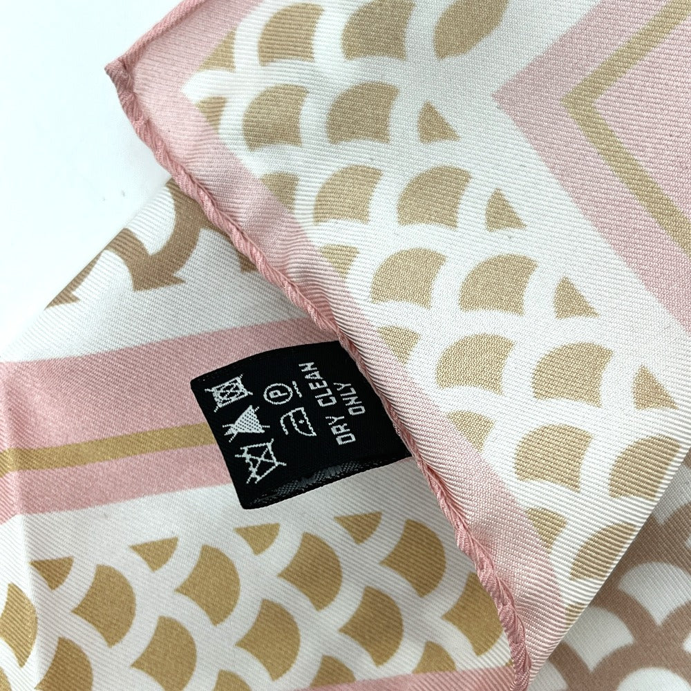 Sergio Rossi Mermaid Motif Apparel Accessory Scarf Silk Women's Pink