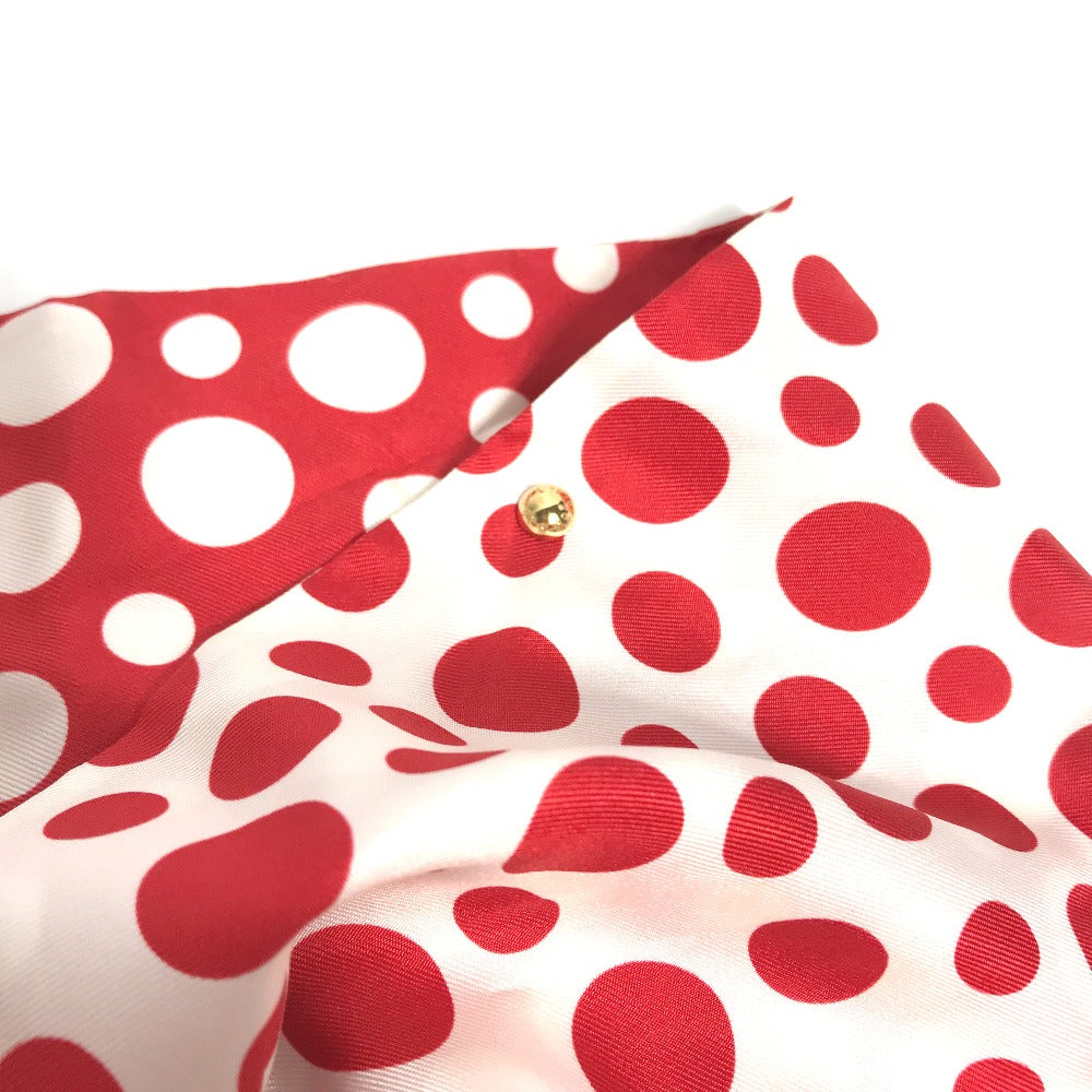 LOUIS VUITTON M74623 Yayoi Kusama Collaboration Snood - Dot Infinity Snood Scarf, Silk, Women's, Red