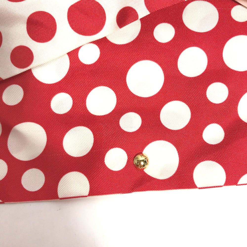 LOUIS VUITTON M74623 Yayoi Kusama Collaboration Snood - Dot Infinity Snood Scarf, Silk, Women's, Red
