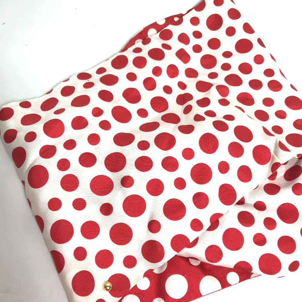 LOUIS VUITTON M74623 Yayoi Kusama Collaboration Snood - Dot Infinity Snood Scarf, Silk, Women's, Red