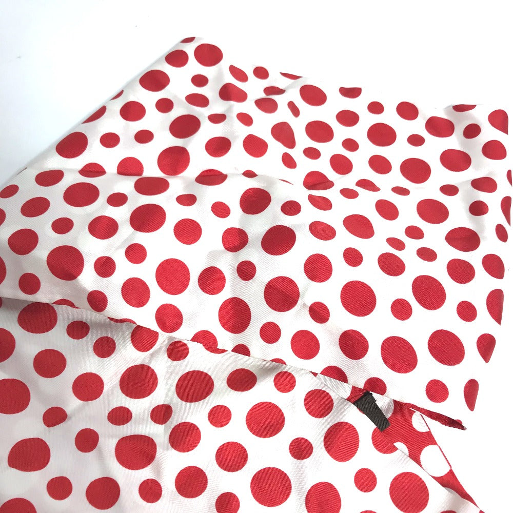 LOUIS VUITTON M74623 Yayoi Kusama Collaboration Snood - Dot Infinity Snood Scarf, Silk, Women's, Red