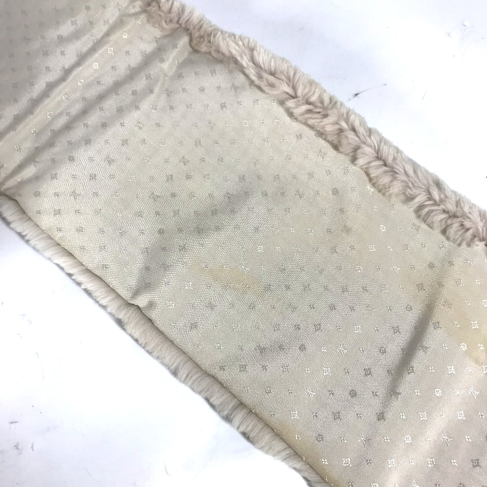 LOUIS VUITTON M70873 ファー ティペット ロゴ バイカラー エシャルプ LV インザシティ マフラー ファー レディース ピンク