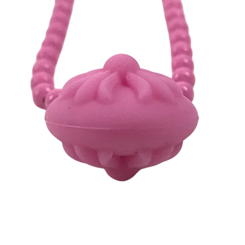 CHROME HEARTS Crossball Logo Chain Necklace Necklace rubber pink Used