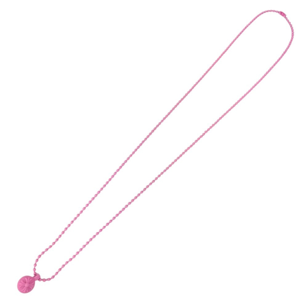 CHROME HEARTS Crossball Logo Chain Necklace Necklace rubber pink Used