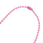 CHROME HEARTS Crossball Logo Chain Necklace Necklace rubber pink Used