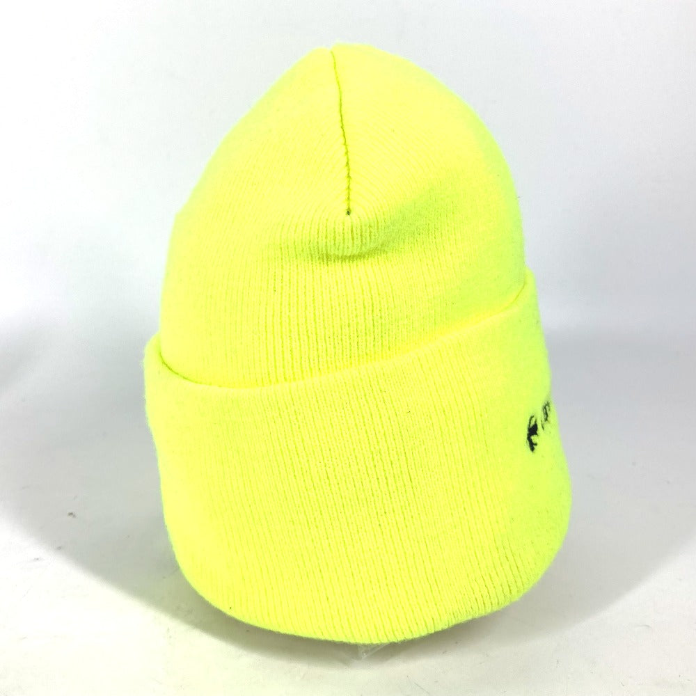 CHROME HEARTS Logo 3-Cross Beanie Hat, Knit Cap, Acrylic, Unisex, Yellow