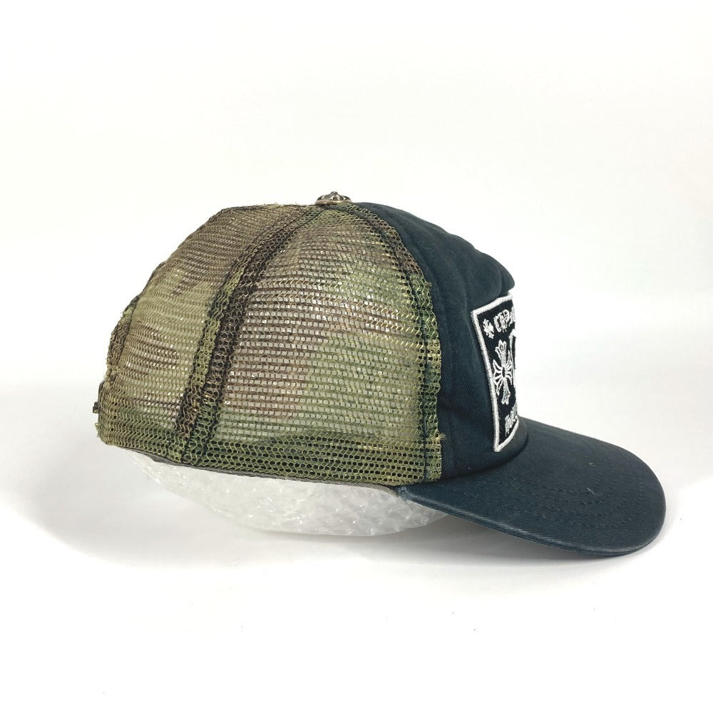 CHROME HEARTS ロゴ 迷彩 カモフラ メッシュ 帽子 キャップ帽 ベースボール キャップ コットン メンズ グリーン