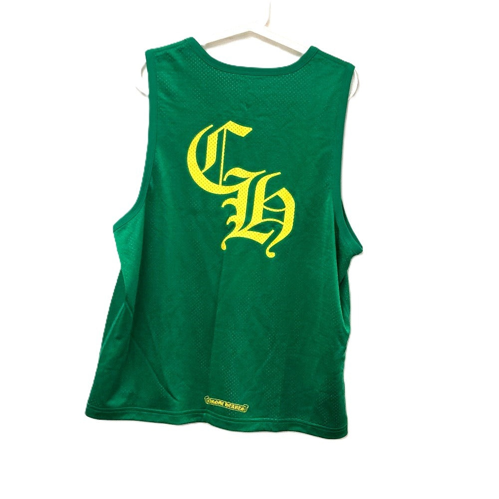 CHROME HEARTS MESH WARM UP JERSEY リバーシブル トップス アパレル メッシュ タンクトップ ナイロン メンズ グリーン