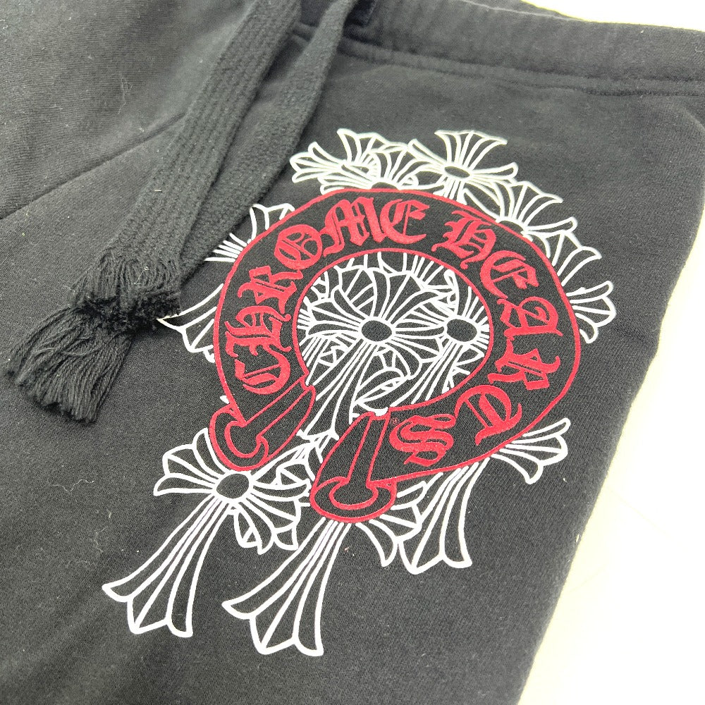 CHROME HEARTS 2214-304-9055 Cemetery cross Jogger pants, sweatshirts, apparel, pants Pants cotton Black Used