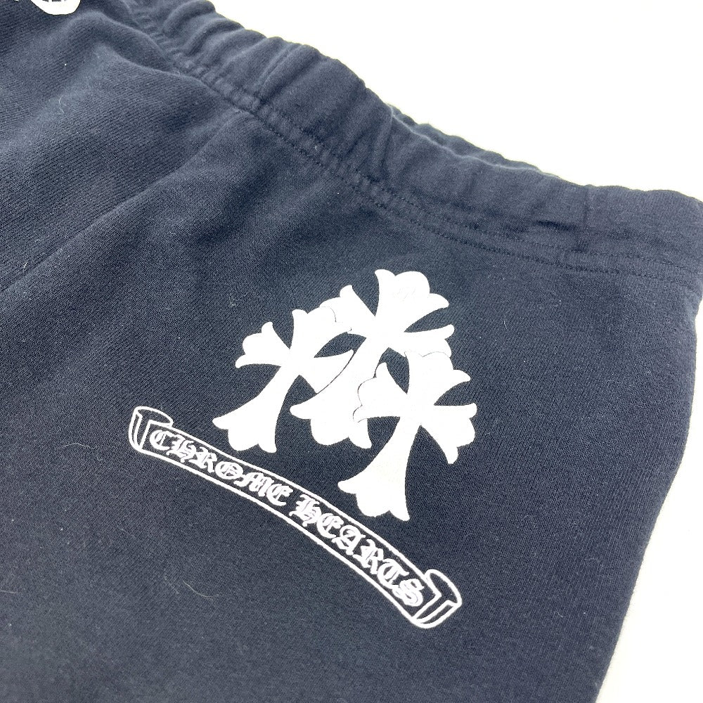 CHROME HEARTS Triple Cross Print Jogger pants Sweats Apparel Pants cotton Black Used