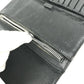 CHROME HEARTS cross ball button Wave wallet 2-fold long wallet Long Wallet Leather Black Used
