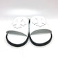 CHROME HEARTS Cross patch flat sandals shoes Sandals Leather White Used