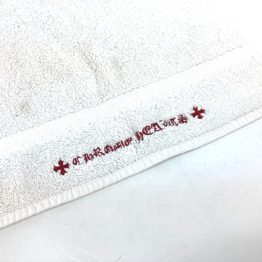 CHROME HEARTS ロゴ フェイスタオル インテリア タオル コットン メンズ ホワイト