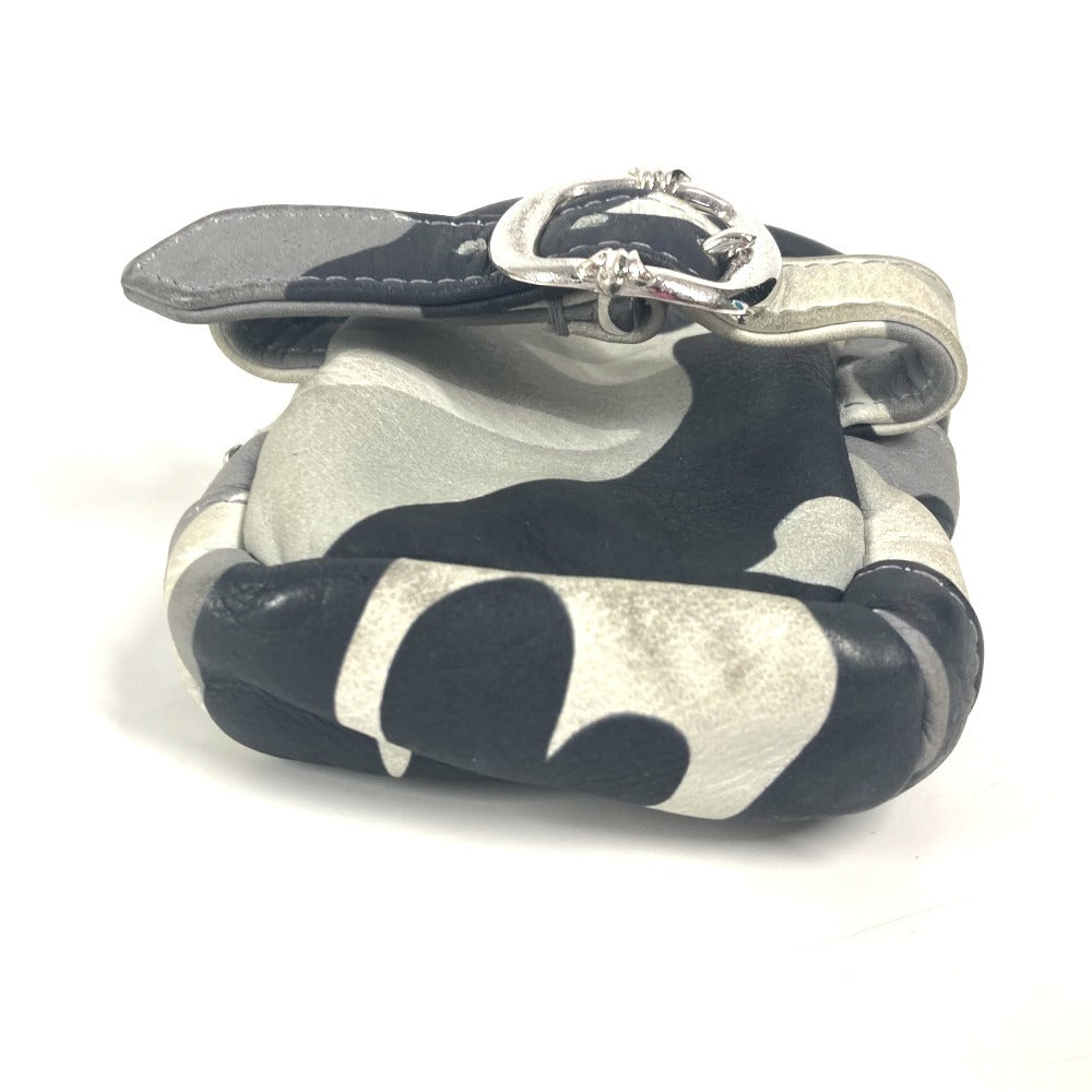 CHROME HEARTS WRISTHER BACK PACK Backpack Camouflage Pattern Pouch Bracelet Accessories coin purse Wallet Pouch Leather gray Used
