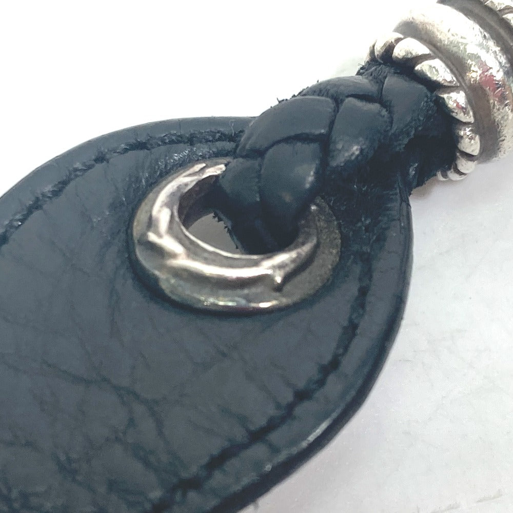 CHROME HEARTS Leather Shoehorn with Strap and Logo, Men's, Black