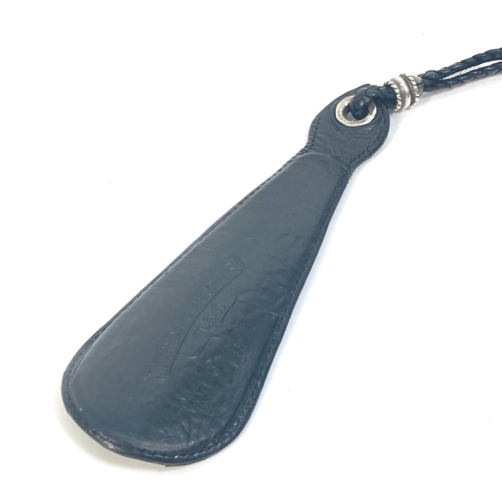 CHROME HEARTS Leather Shoehorn with Strap and Logo, Men's, Black