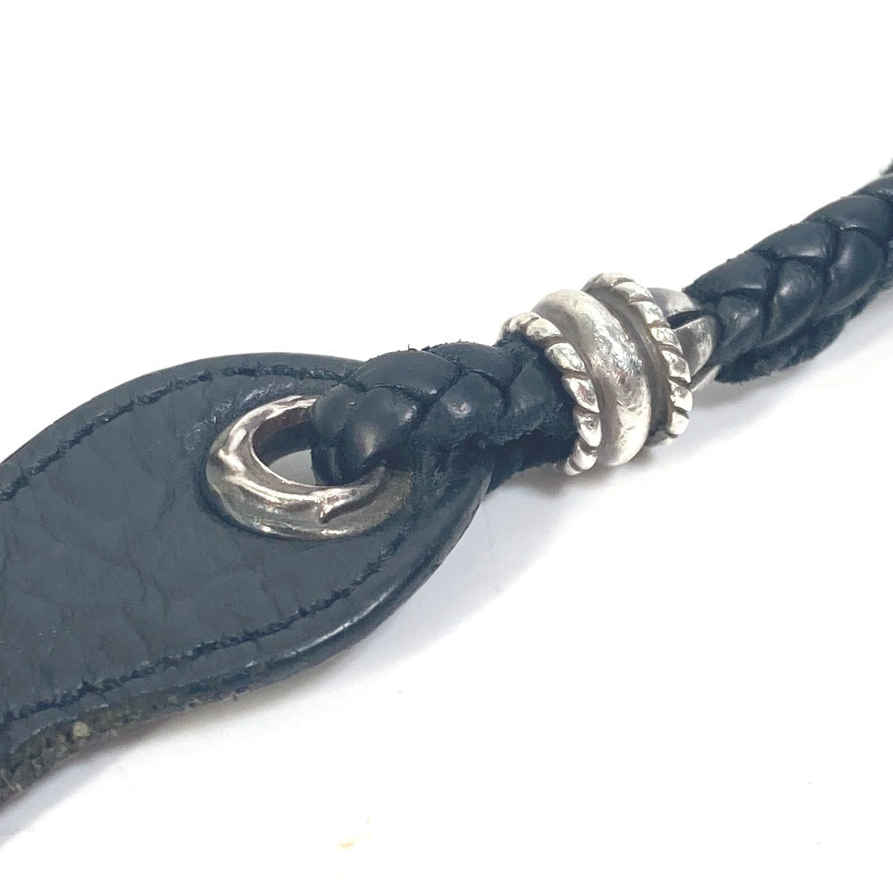 CHROME HEARTS Leather Shoehorn with Strap and Logo, Men's, Black