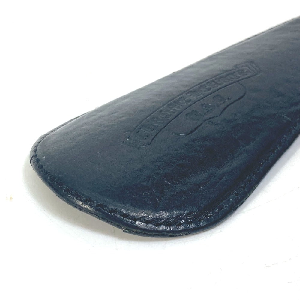 CHROME HEARTS Leather Shoehorn with Strap and Logo, Men's, Black