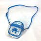 CHROME HEARTS TAKA MINI Cross Patch Pochette Shoulder Bag, PVC, Men's, Blue