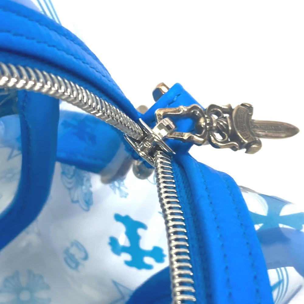 CHROME HEARTS TAKA MINI Cross Patch Pochette Shoulder Bag, PVC, Men's, Blue