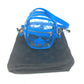 CHROME HEARTS TAKA MINI Cross Patch Pochette Shoulder Bag, PVC, Men's, Blue