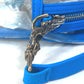 CHROME HEARTS TAKA MINI Cross Patch Pochette Shoulder Bag, PVC, Men's, Blue