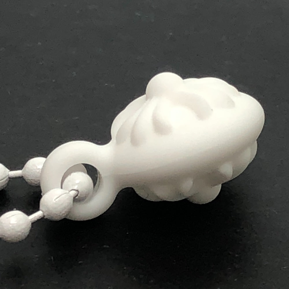 CHROME HEARTS Crossball logo Accessories: Chain Necklace Pendant, Silicone Necklace rubber White Used