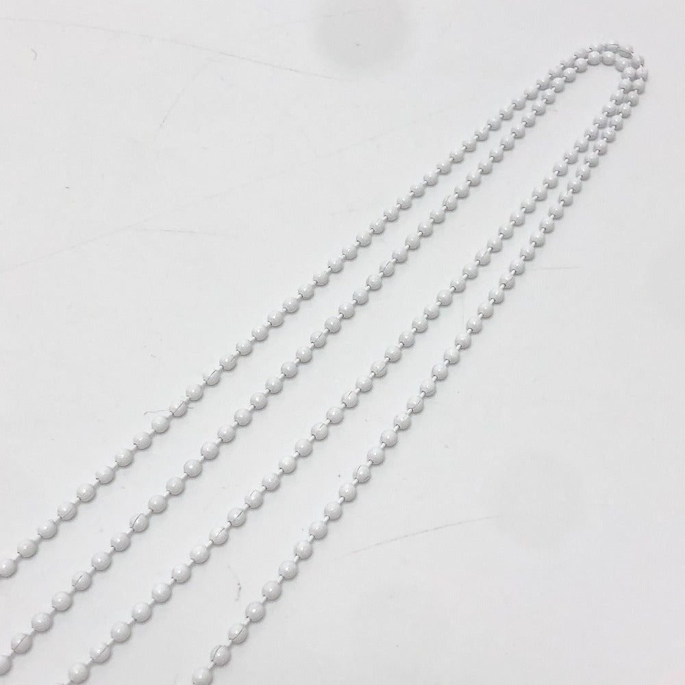 CHROME HEARTS Crossball logo Accessories: Chain Necklace Pendant, Silicone Necklace rubber White Used