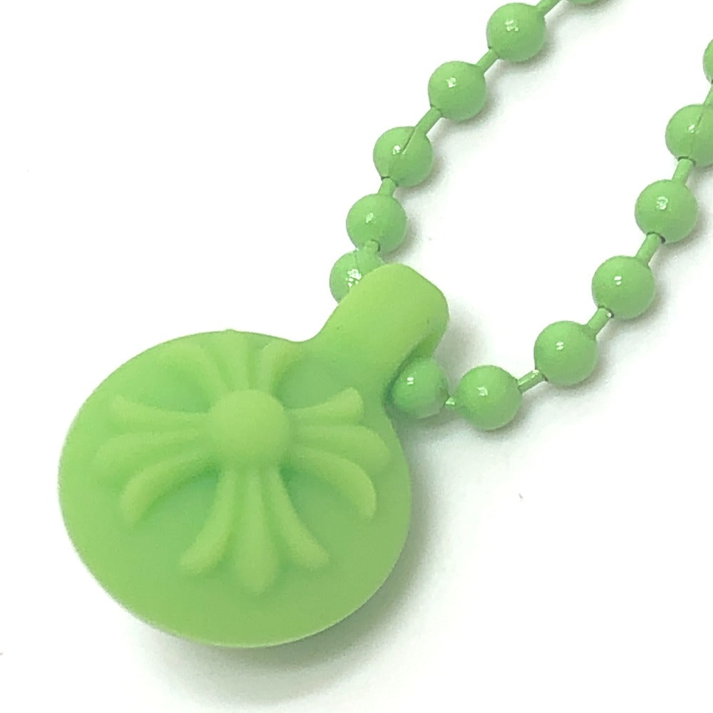 CHROME HEARTS Crossball logo Accessories: Chain Necklace Pendant, Silicone Necklace rubber Green Used