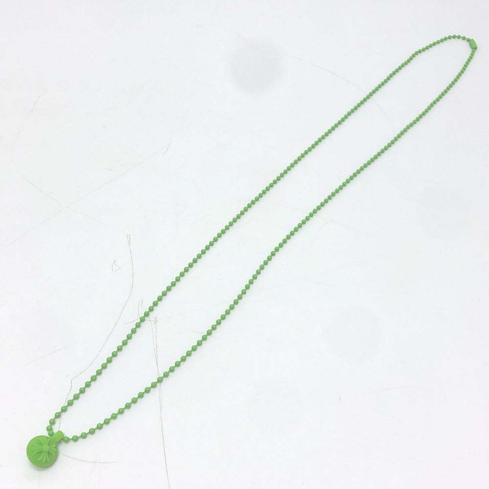 CHROME HEARTS Crossball logo Accessories: Chain Necklace Pendant, Silicone Necklace rubber Green Used
