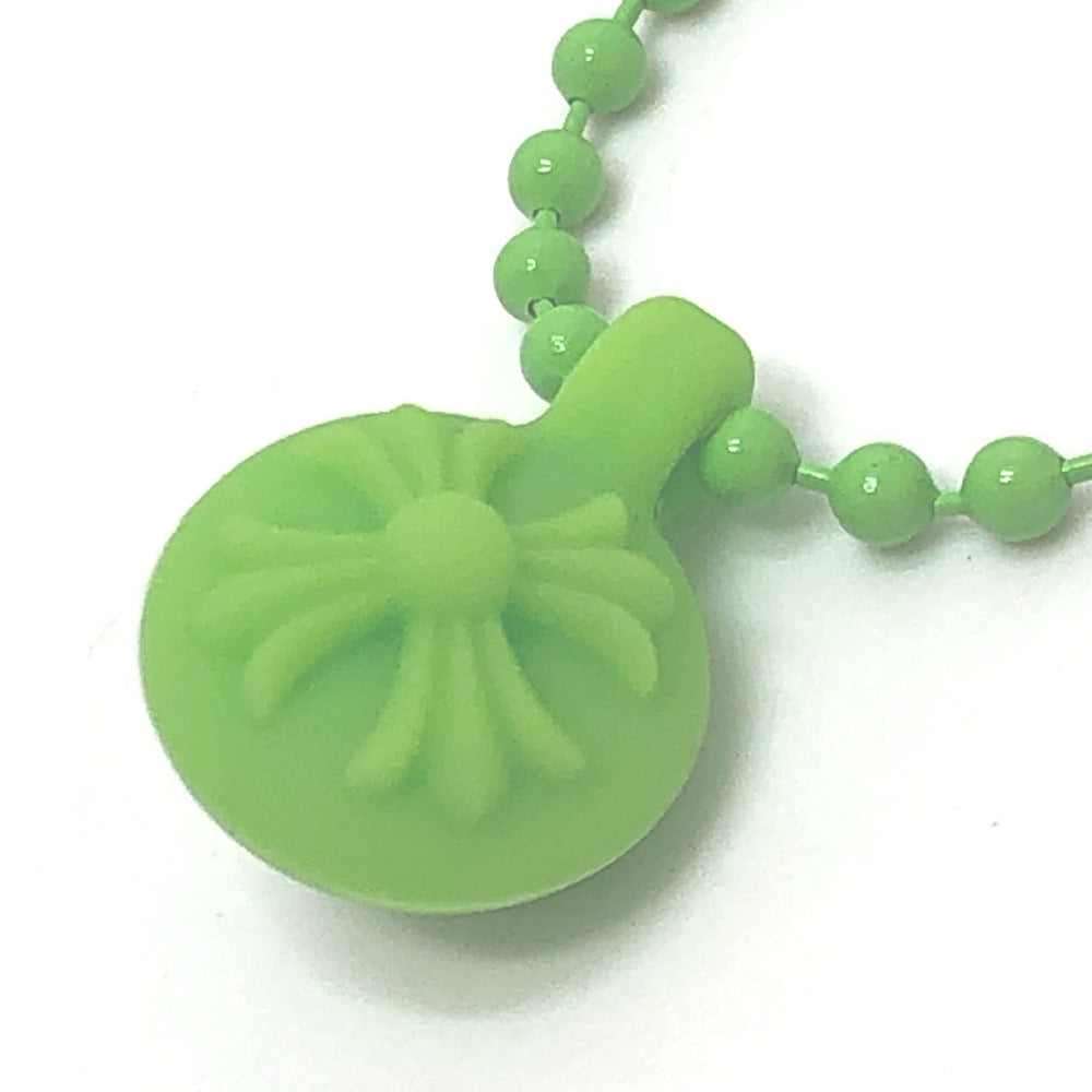 CHROME HEARTS Crossball logo Accessories: Chain Necklace Pendant, Silicone Necklace rubber Green Used