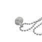 CHROME HEARTS Cross ball Accessories Necklace rubber White Used