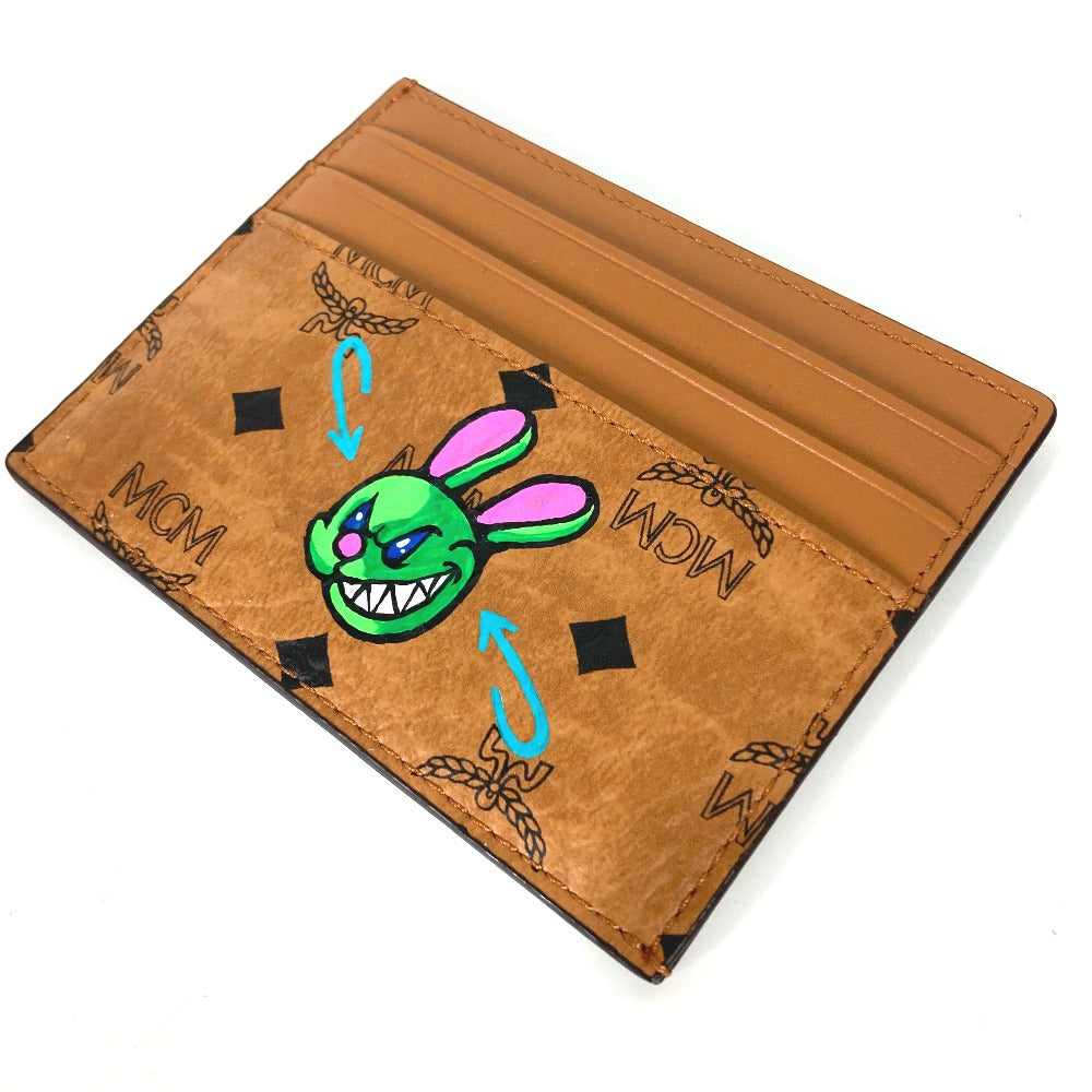 MCM SAMBYPEN コラボ サムバイペン ヴィセトス ラビット うさぎ 名刺入れ パスケース カードケース レザー メンズ ブラウン